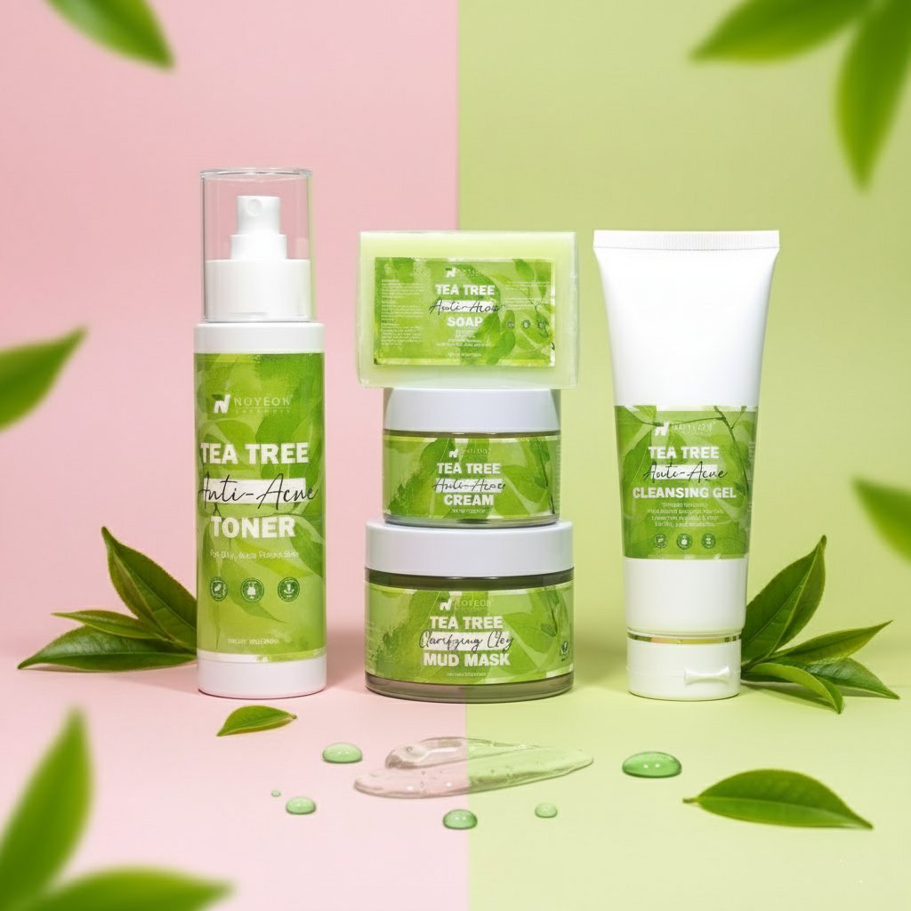 🌿Gamme Complète Anti-Acné à l’Huile d’Arbre à Thé